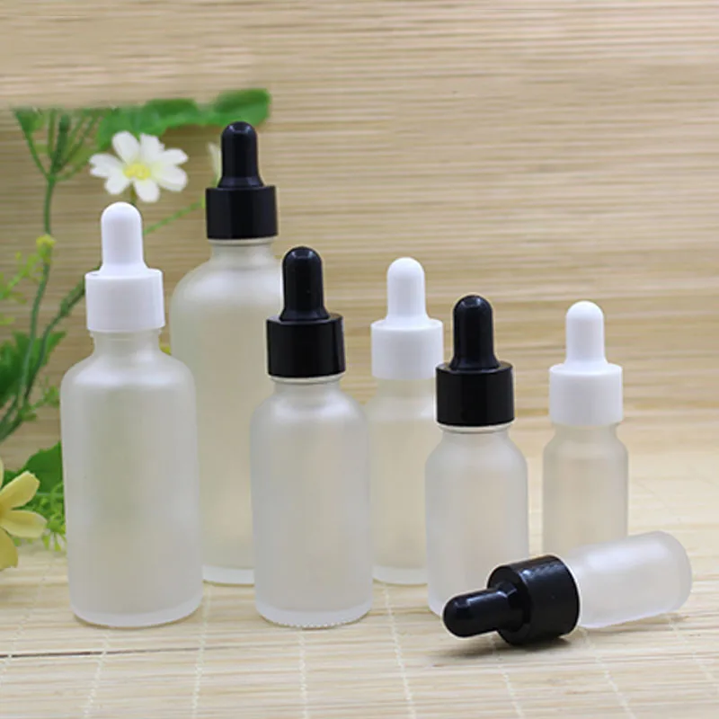 30ml blue/clear/green/brown glass bottle for essential oil moisture liquid serum complex recovery skin care cosmetic packing