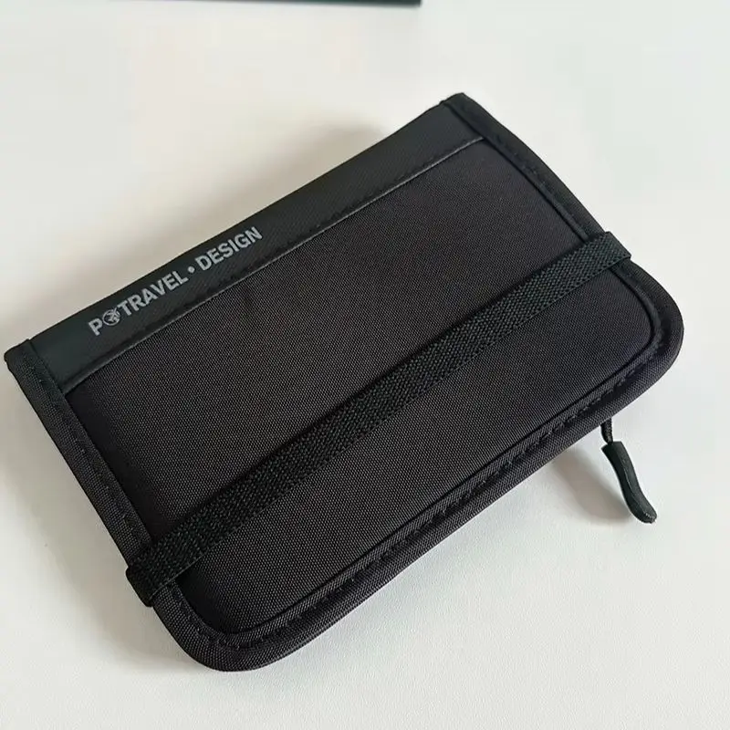 RFID Blocking Anti-Theft Passport Holder Wallet, Waterproof Crossbody Travel Document Organizer, Lightweight Mini Card Pouch