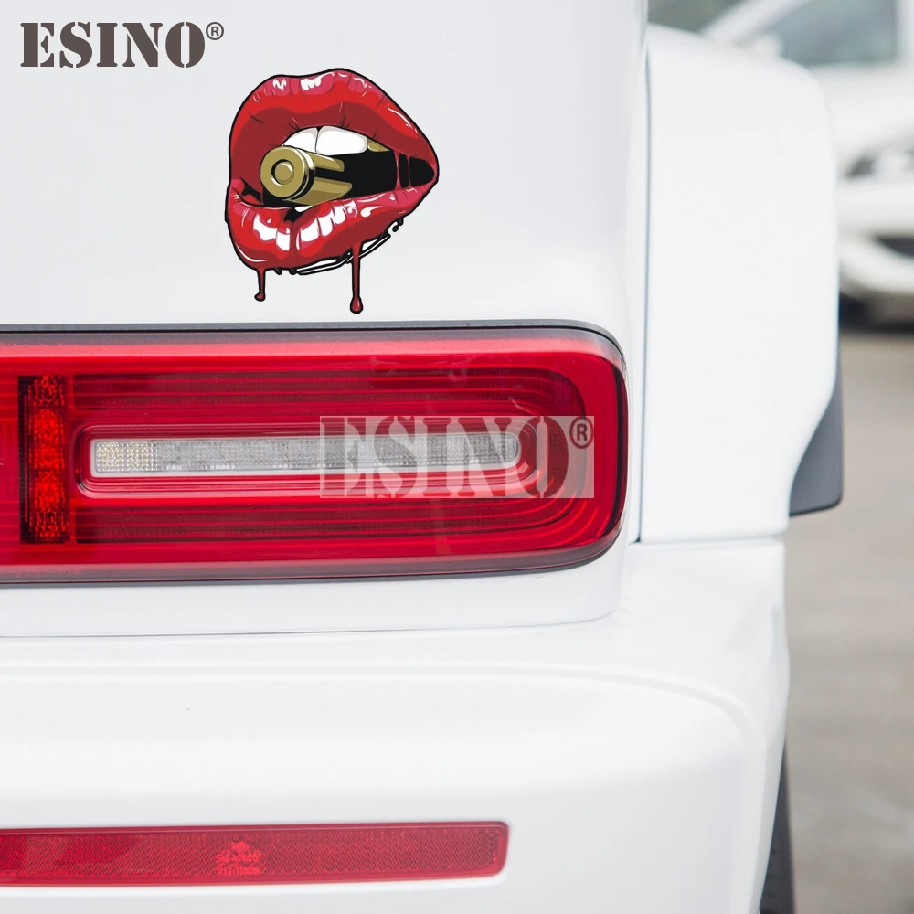 Sexy Lips Cartoon PVC Adhesive Decal Waterproof Car Body Trunk Pattern Vinyl