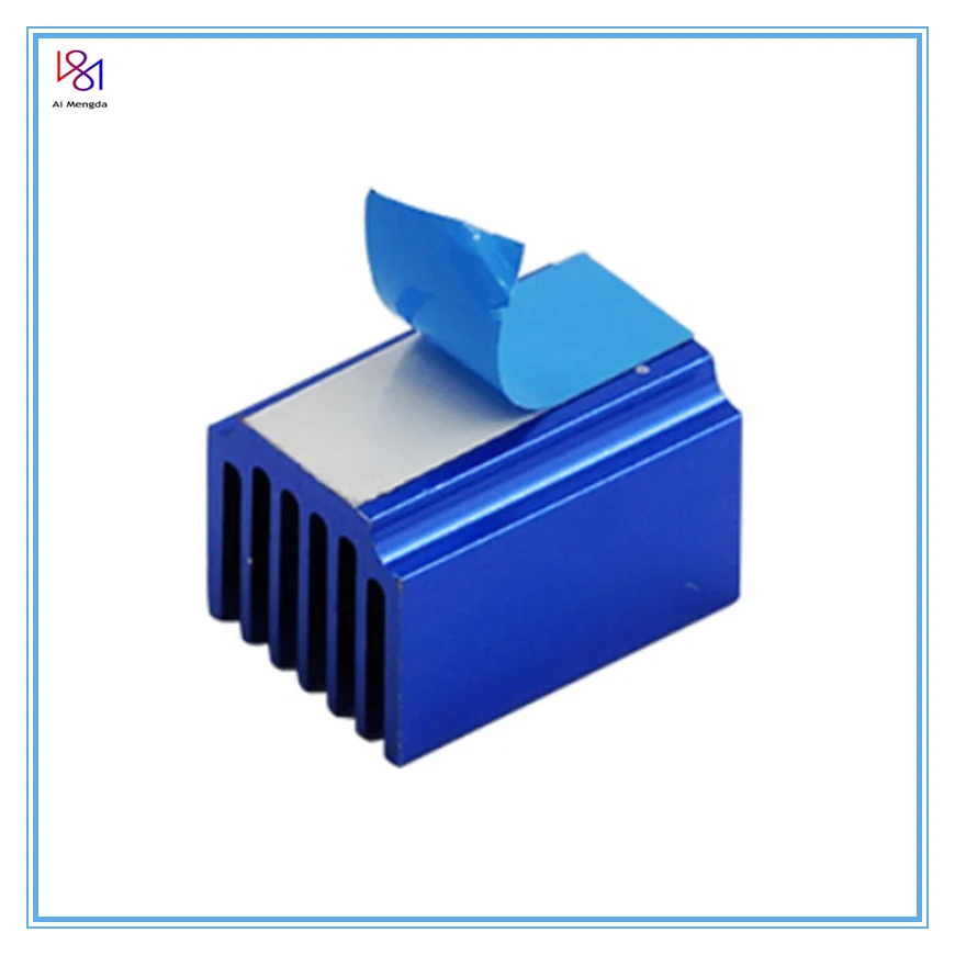 5pcs 20x14x13mm Blue Aluminum Driver Heat Sink Stepper Motor Cooling Block Heatsink For TMC5160 TMC2208 TMC series driver module