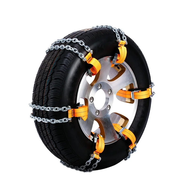 

Hot Sale Customized Silver Zinc Steel Car Truck Tire Snow Chain Non-slip Anti-skid Emergency Passenger Car Chain Roller Chain
