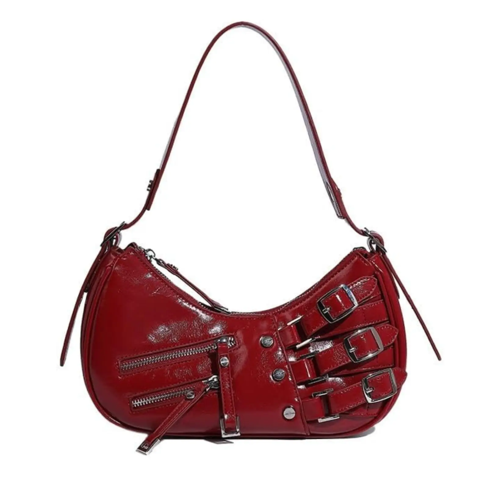 

Punk Hobo Bag Ladies Purse Shoulder Purse For Party Dating Women