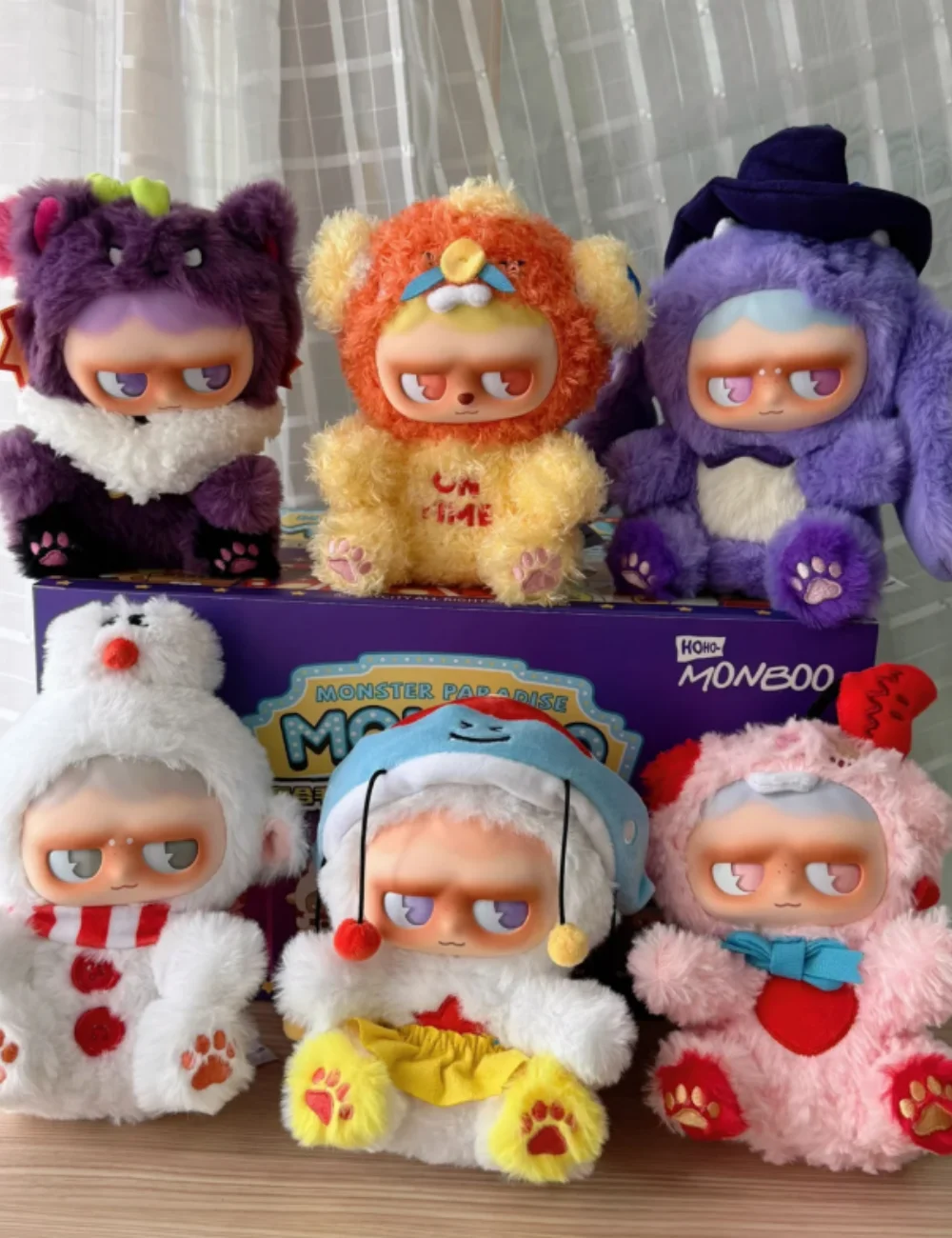 

Подлинная серия Monstere The Paradise Mystery Box, милая виниловая плюшевая сумка, кулон, кукла Monboo, слепая коробка, модные игрушки, подарок