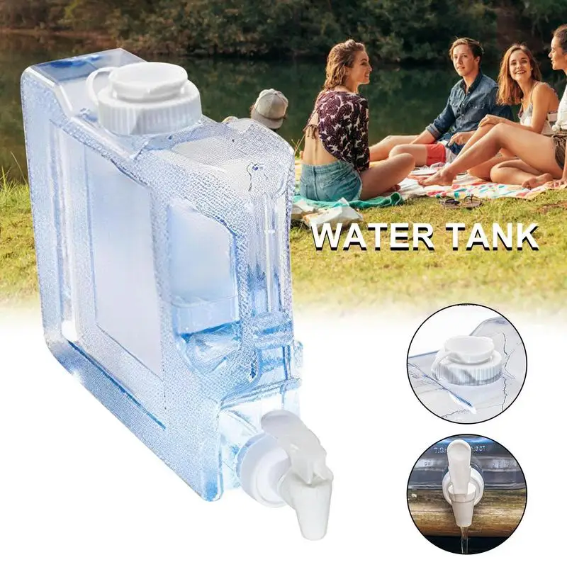 Water Container With Spigot Heavy-Duty Water Container No Leakage Heavy-Duty Camping Water Storage For Outdoor Hiking