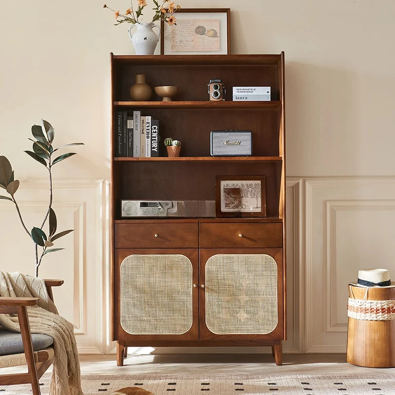 Vitrine einfacher Wandrahmen für Zuhause, Rattan-Vitrine