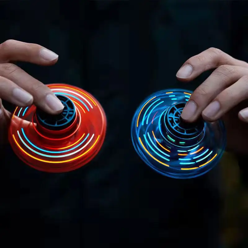 Upgraded Magic Flying Ball Spinner Toy, Fingertip Gyro Drone Aircraft Induction Gyroscope Decompression Toy for Adult Kids Gifts