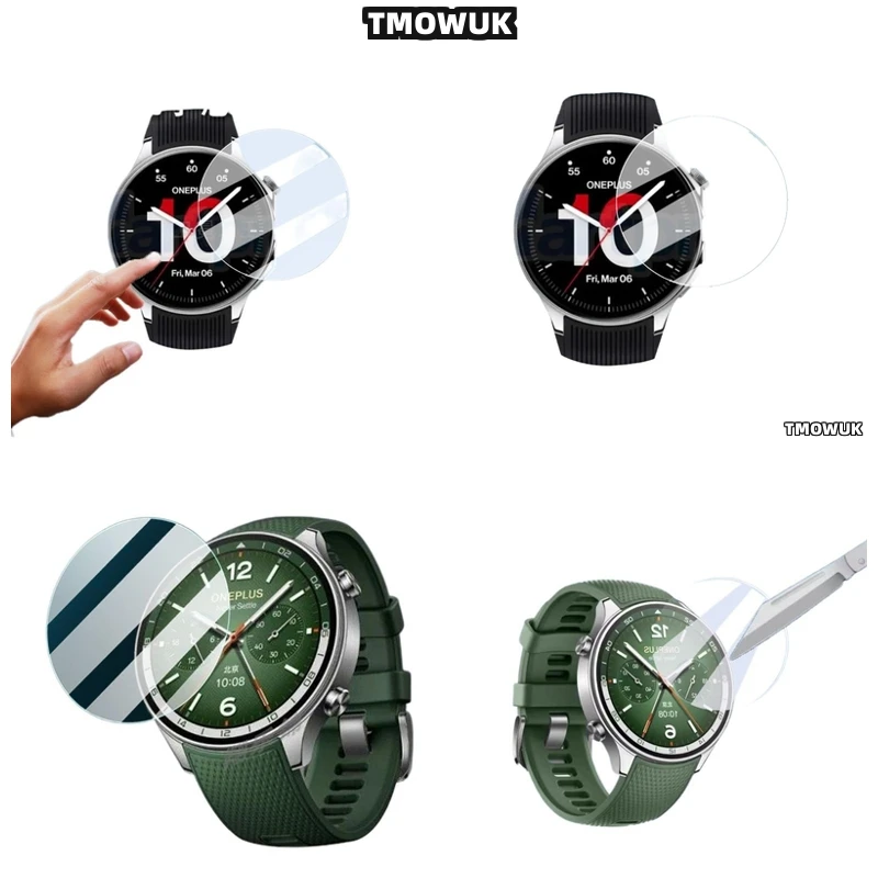 

For Oneplus Watch 2R, 9H Strength Glass Film, Provides HD Clear, Anti-Scratch Security