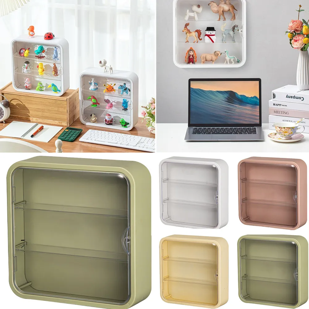 

Wall Mounted Showcase Clear Acrylic Blind Box Display Case Figures Model Collectible Dust-proof Display Cabinet Doll Storage Box