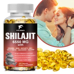 Fulimiks 500mg Ginseng Shilajit Capsules Shilajits Original Immune System Brain Memory Function Health Male Hormone Balance