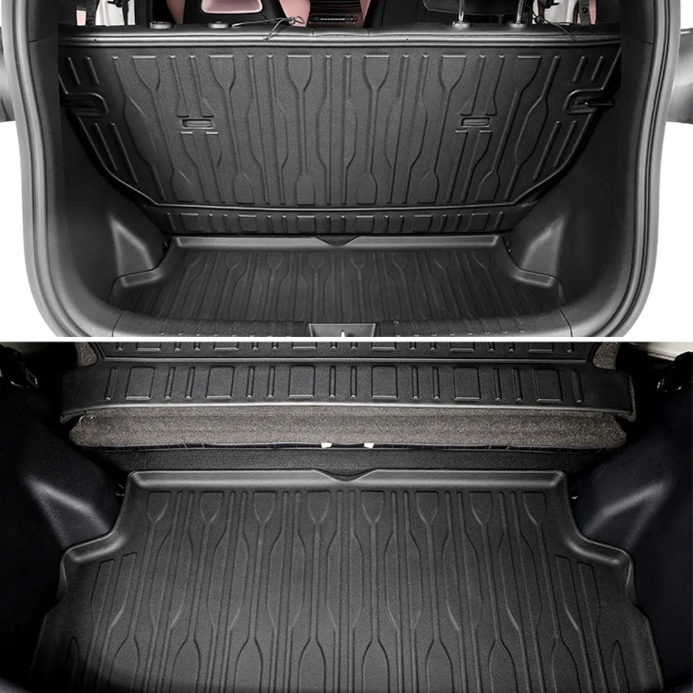 Rubber Floor Mat For BYD Dolphin Mini Seagulls EV 2025 Trunk Mats Waterproof Non-slip Carpet Back Seat Protector Boot Liner Tray
