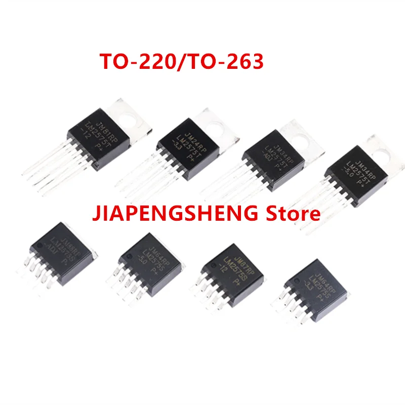 Five End Voltage Regulator Block, LM2575T-3.3, LM2575T-5.0, LM2575T-ADJ, LM2575T-12V TO-229, 5Pcs