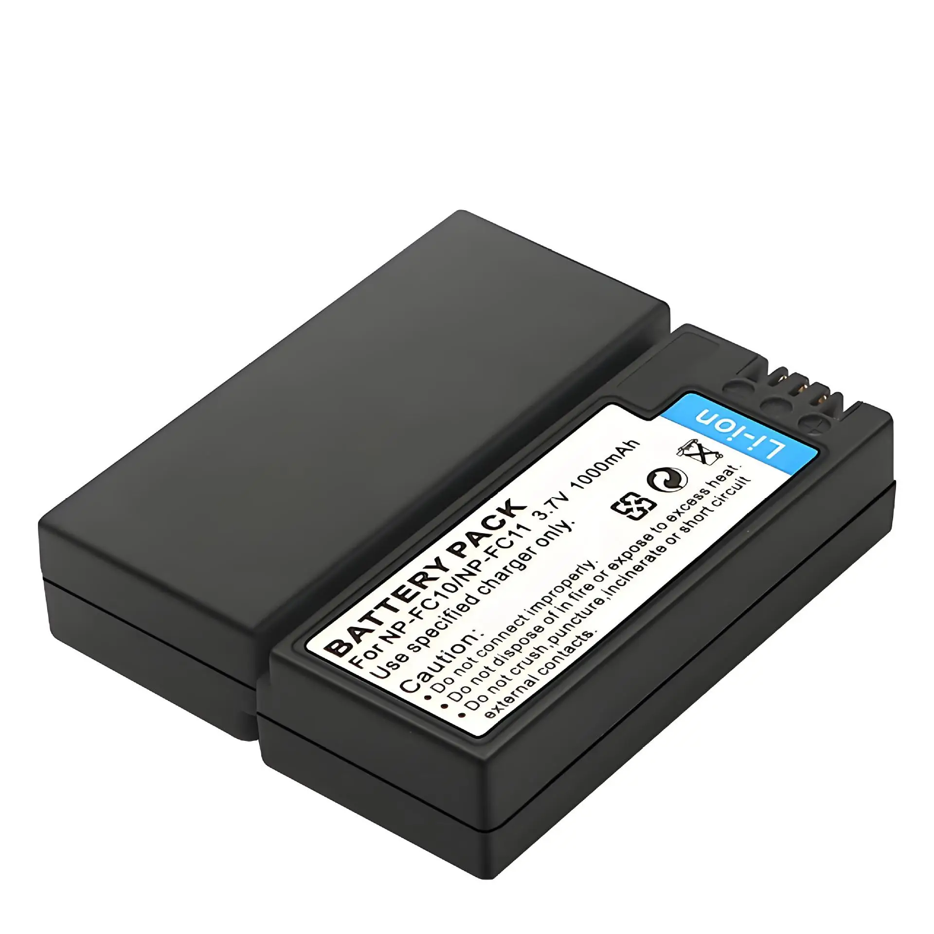 بطارية NP-FC11 بقدرة 1000 مللي أمبير في الساعة مع بطارية طويلة جدًا وعمر توافق عالي مناسب لكاميرات سوني FX77 FX7P2 FX7P3 ZV-1