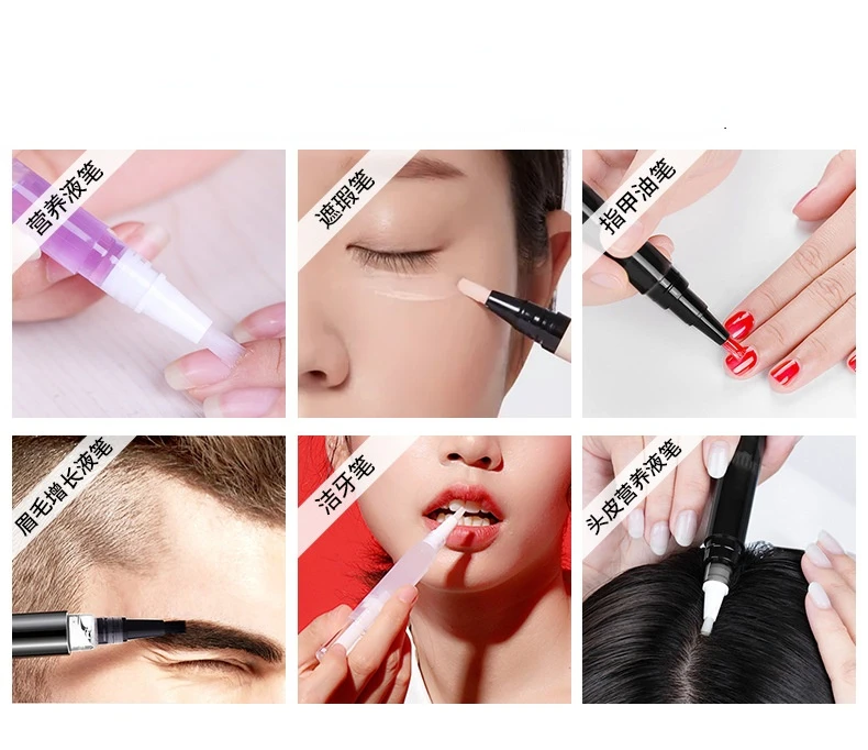 1/2/3/5pcs Vuoto Torsione Penna Olio Per Unghie Penna Cuticola Rivitalizzante Trattamento Manicure Ammorbidire Penna Unghie Olio Per Cuticole Penna Unghie artistiche Strumento