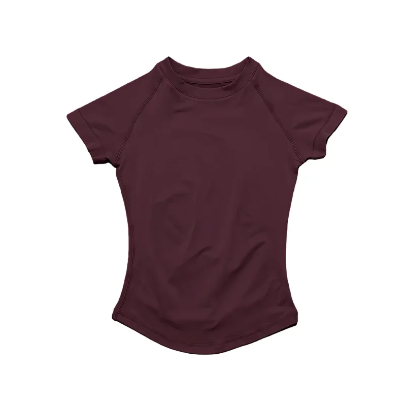 HISTELLO Sporttop met korte mouwen Dames Gym Yoga Top Trainingskleding Sport T-shirt Fitness Activewear Running Tight Tops - afbeelding 2