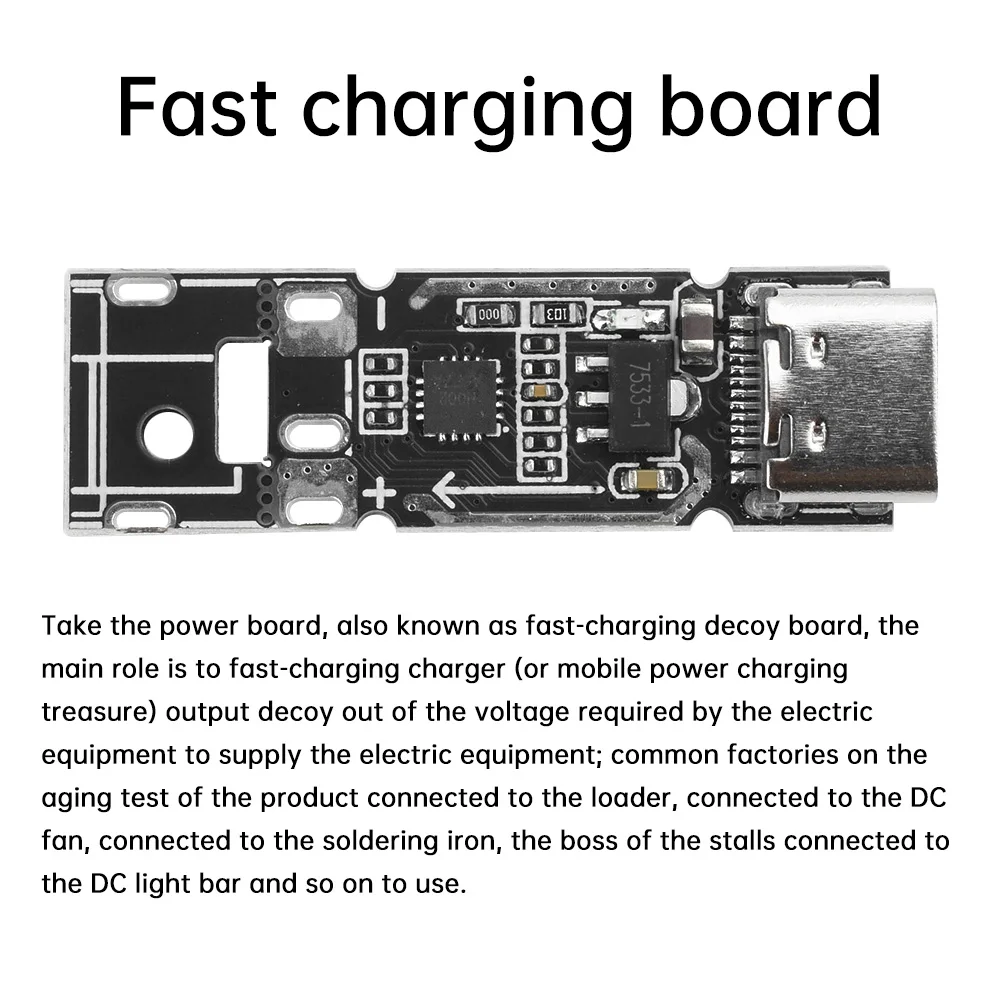 DC 5-28V 140W USB-C Fast Charger Trigger Module Supports PD3.1/QC/AFC/FCP Protocols, for Laptop/Drone/DIY Electronics Projects