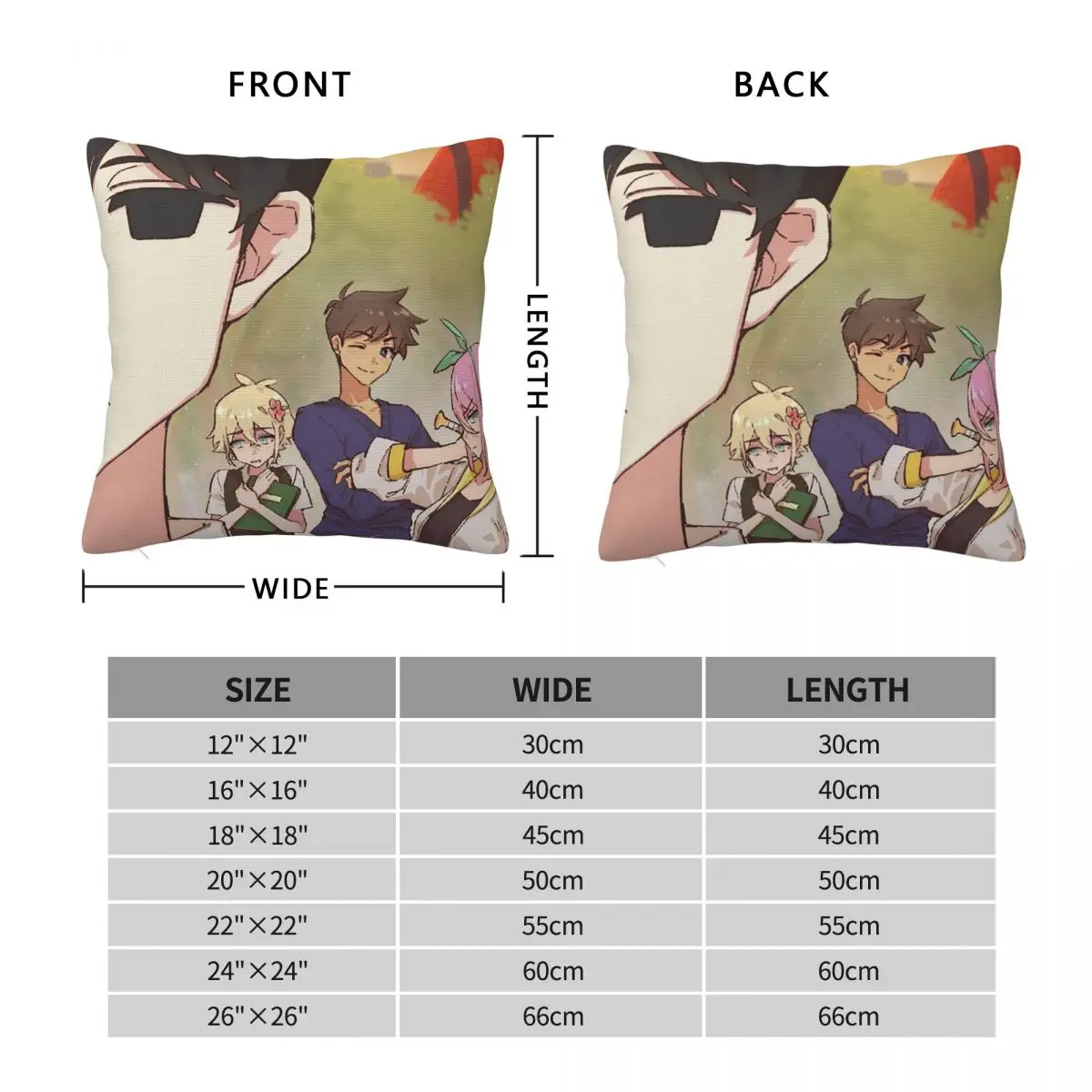 Cartoon Game Omori Anime Square Pillowcase Cushion Cover Pillow Case Throw Pillow Cover for Home Sofa Living Room