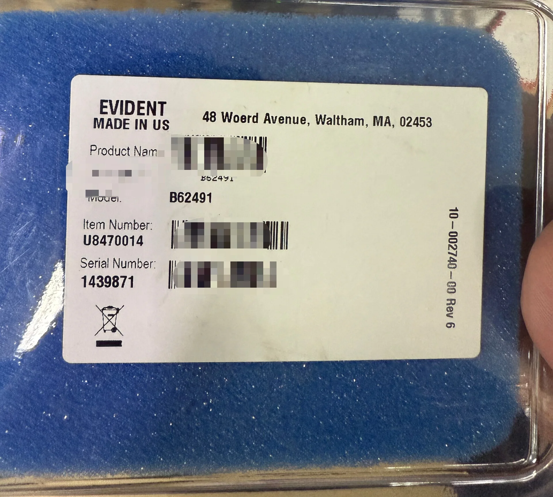EVIDENT, Model B62491, Brand New Original, Ultrasonic Probe, USA