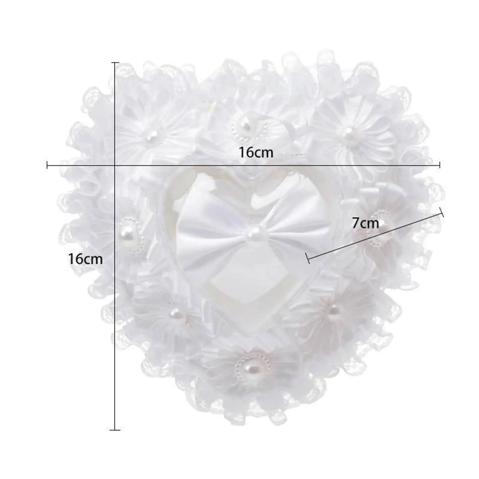 Heart Shaped Ring Bearer Box Ring Holder Gift Box Engagement Portable Party Fashion Jewelry Storage Box Ring Box
