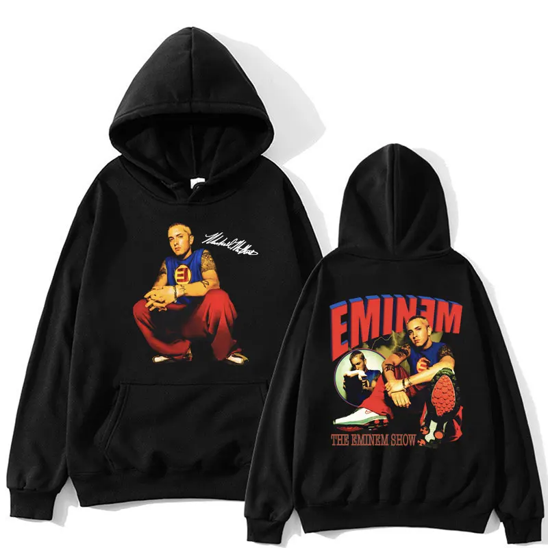 

New The Eminem Show Vintage Hoodie Men Women Fashion Hip Hop Gothic Sweatshirt Oversized Fleece Regular Hoodies Male Streetwear