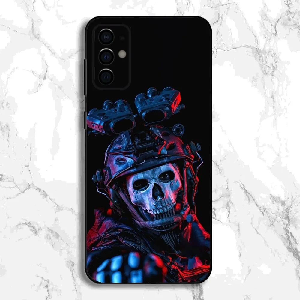 C-COD Call Of D-Duty Ghost Phone Case For Samsung S24,S21,S22,S23,S30,Ultra,S20,Plus,Fe,Lite,Note,10,9,5G Black Soft Cover