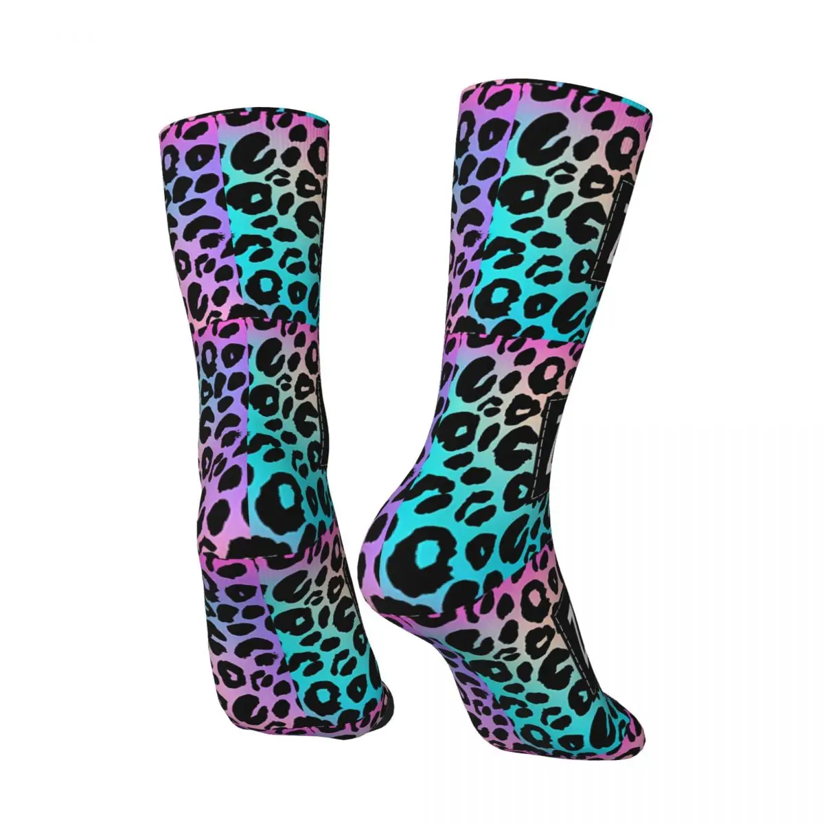 Z-Zumbaed Leopards Calzini Arte astratta Calze moda Inverno Antiscivolo Calzini da uomo unisex Calzini da arrampicata personalizzati morbidi medie