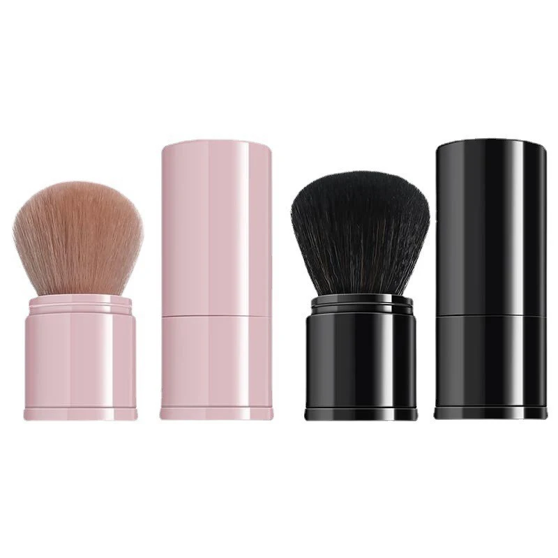 1x Retractable Nail Dust Removal Brush With Cover Telescopic Nail Brush Fluffy Soft Hair Portable Dust Cleaning Nails Care Brush