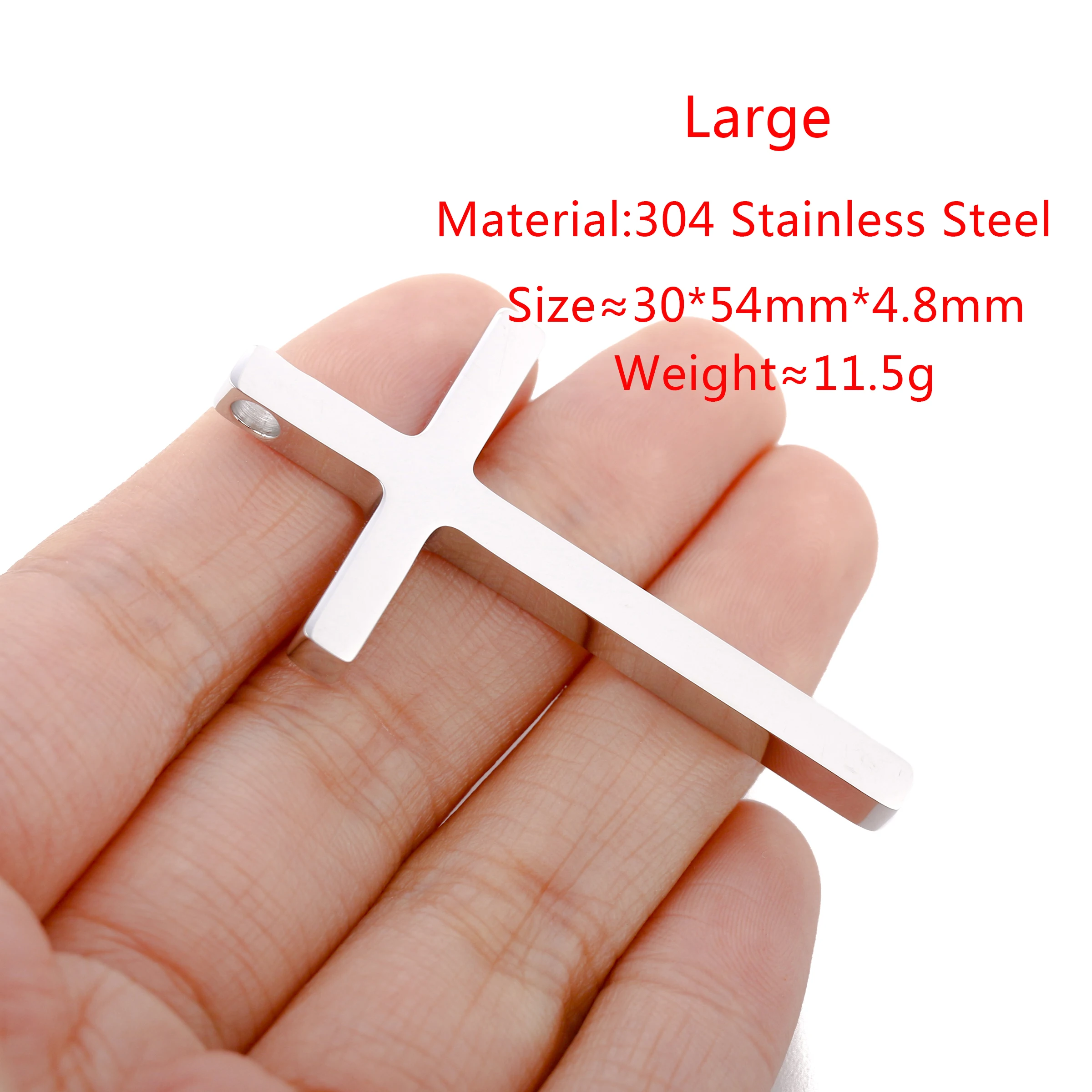 Edelstahl Kreuz Charms für Schmuck herstellung Halsketten DIY Religion Kreuze Anhänger Zubehör liefert handgemachte Ergebnisse – Detail 15