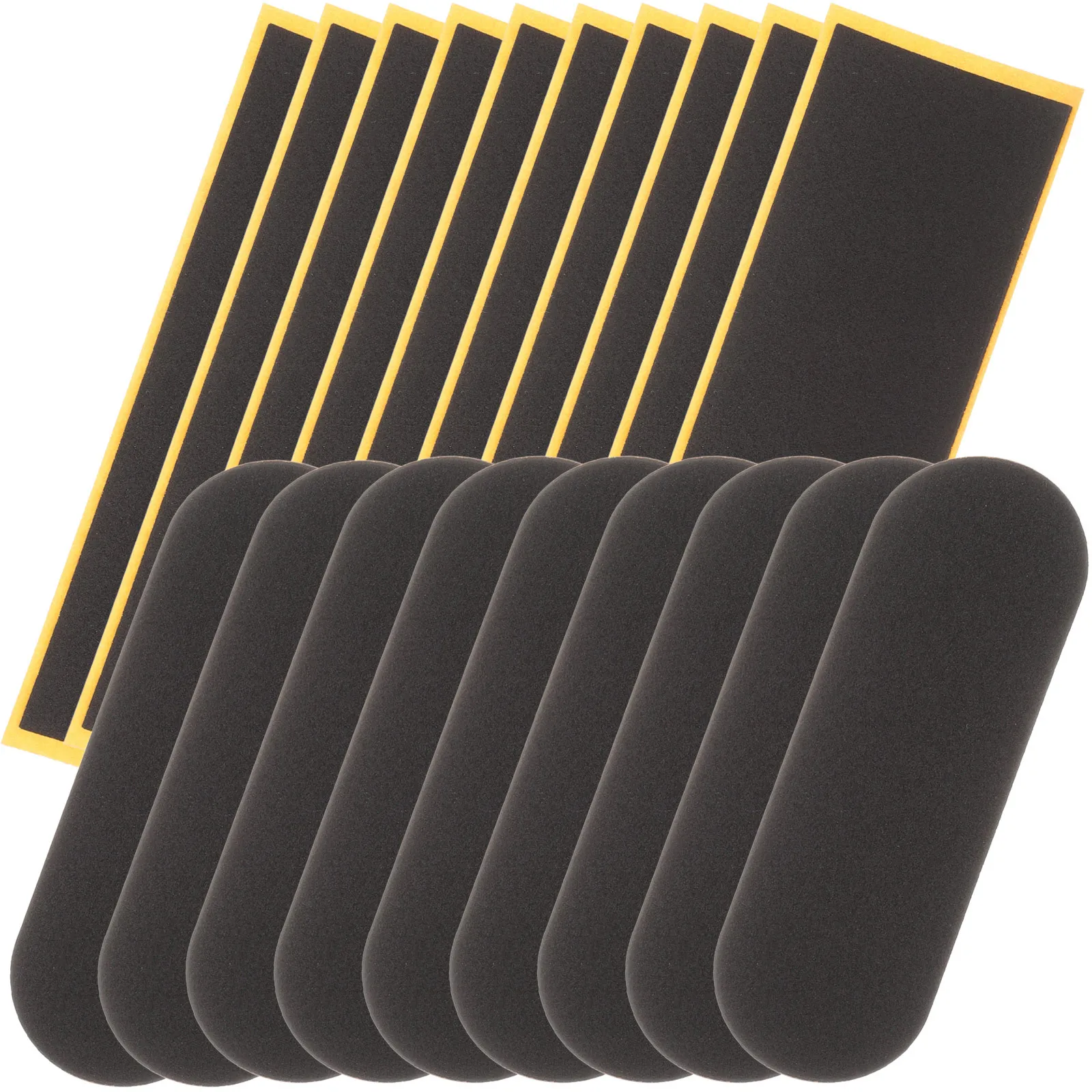 20 pçs fita de aperto de dedo antiderrapante adesivos de espuma leve forte adesão fitas de substituição para prática de skate de dedo