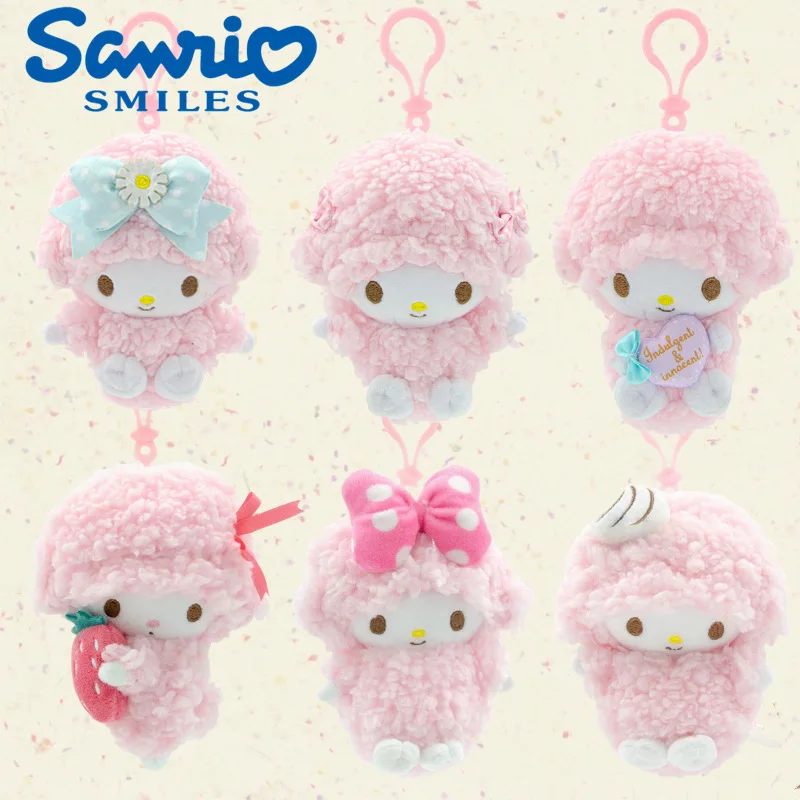

Sanrio Pinao Sheep Kawaii плюшевый брелок, очаровательная мягкая кукла, сумка, кулон, милая овечка, подвесная игрушка в подарок для девочек