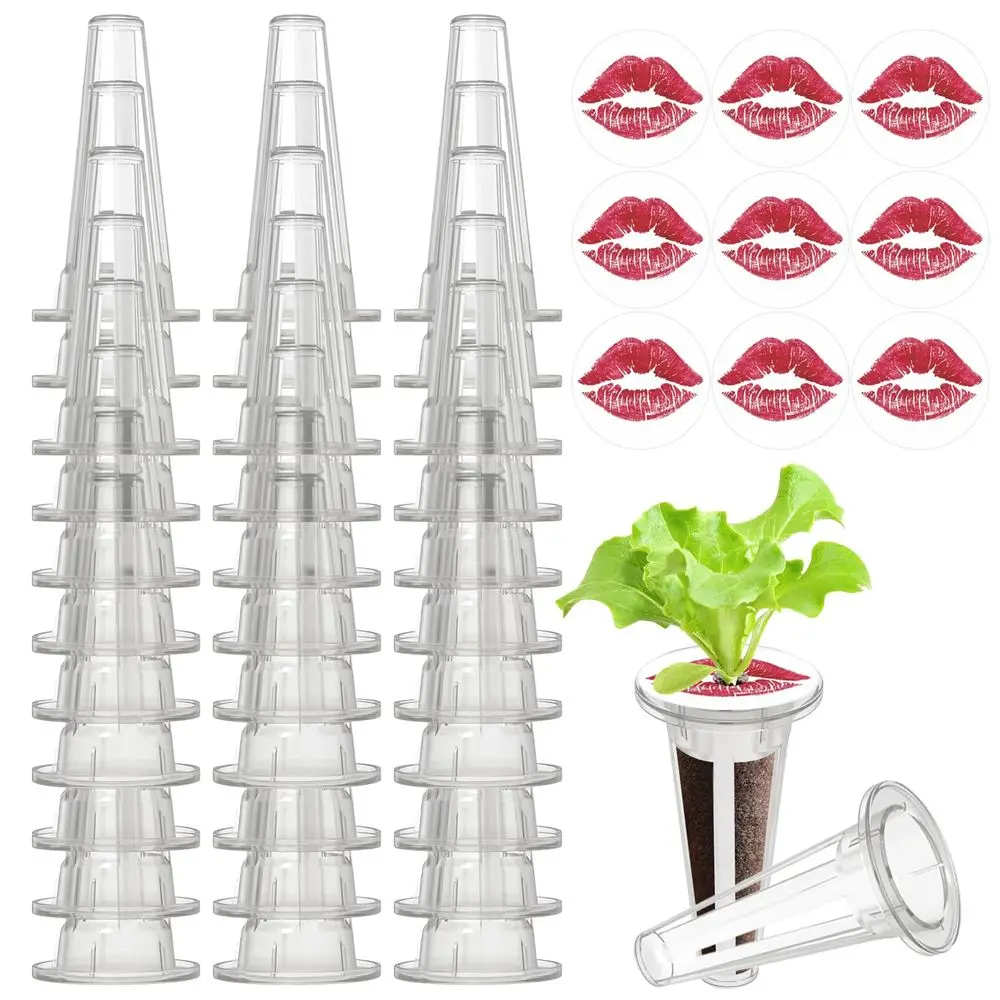 

Корзины для выращивания растений в помещении для гидропоники с 50 наклейками-этикетками для семенных капсул, сменный комплект Aero Garden для умной гидропоники