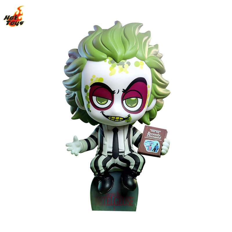 Figura Coleccionable Mini Original de Hot Toys Beetlejuice Cosbaby (S) de 13 cm, Modelo de PVC de Película de Terror, Juguete de Regalo