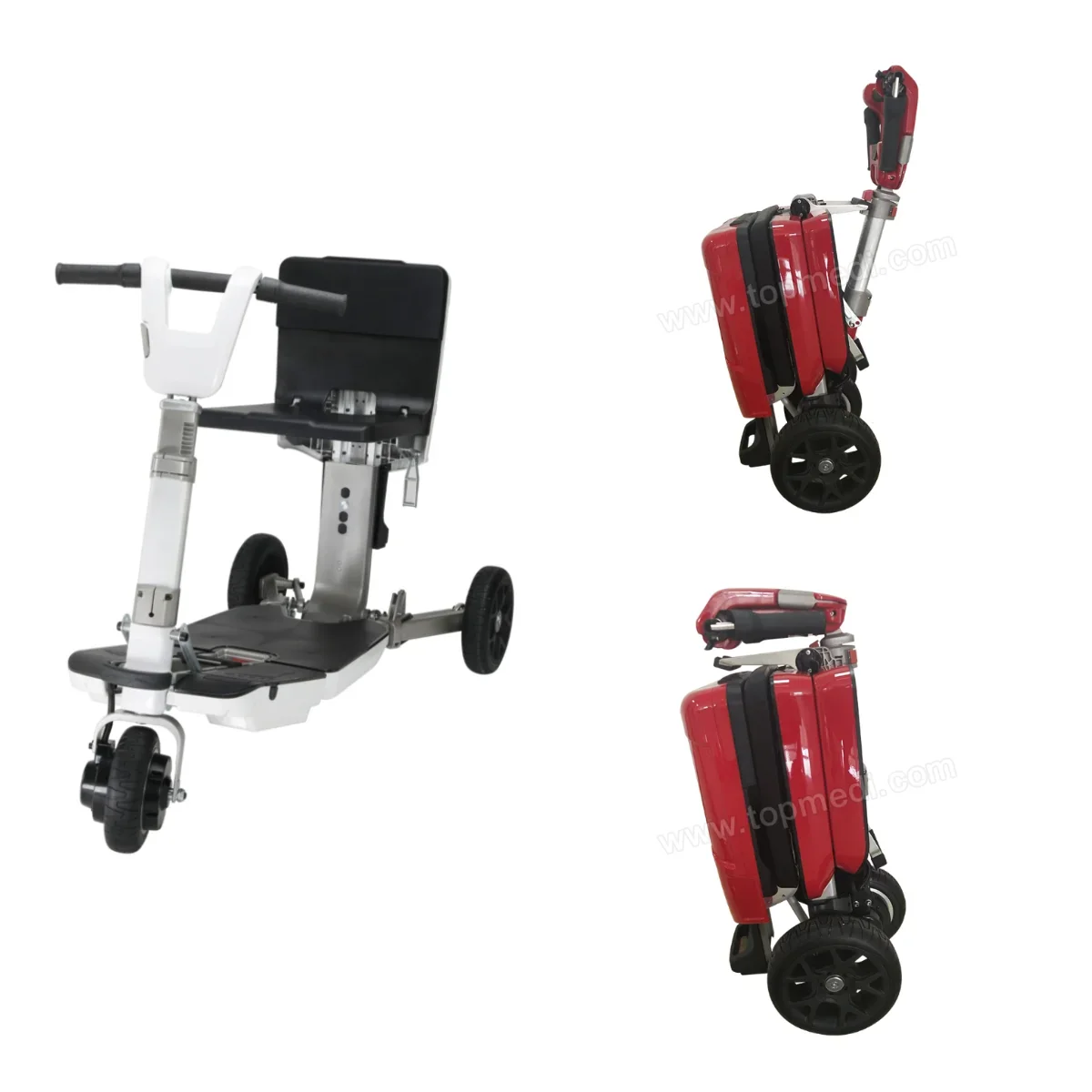 Portable lightweight folding three four wheels disabled electric mobility scooter for Adult