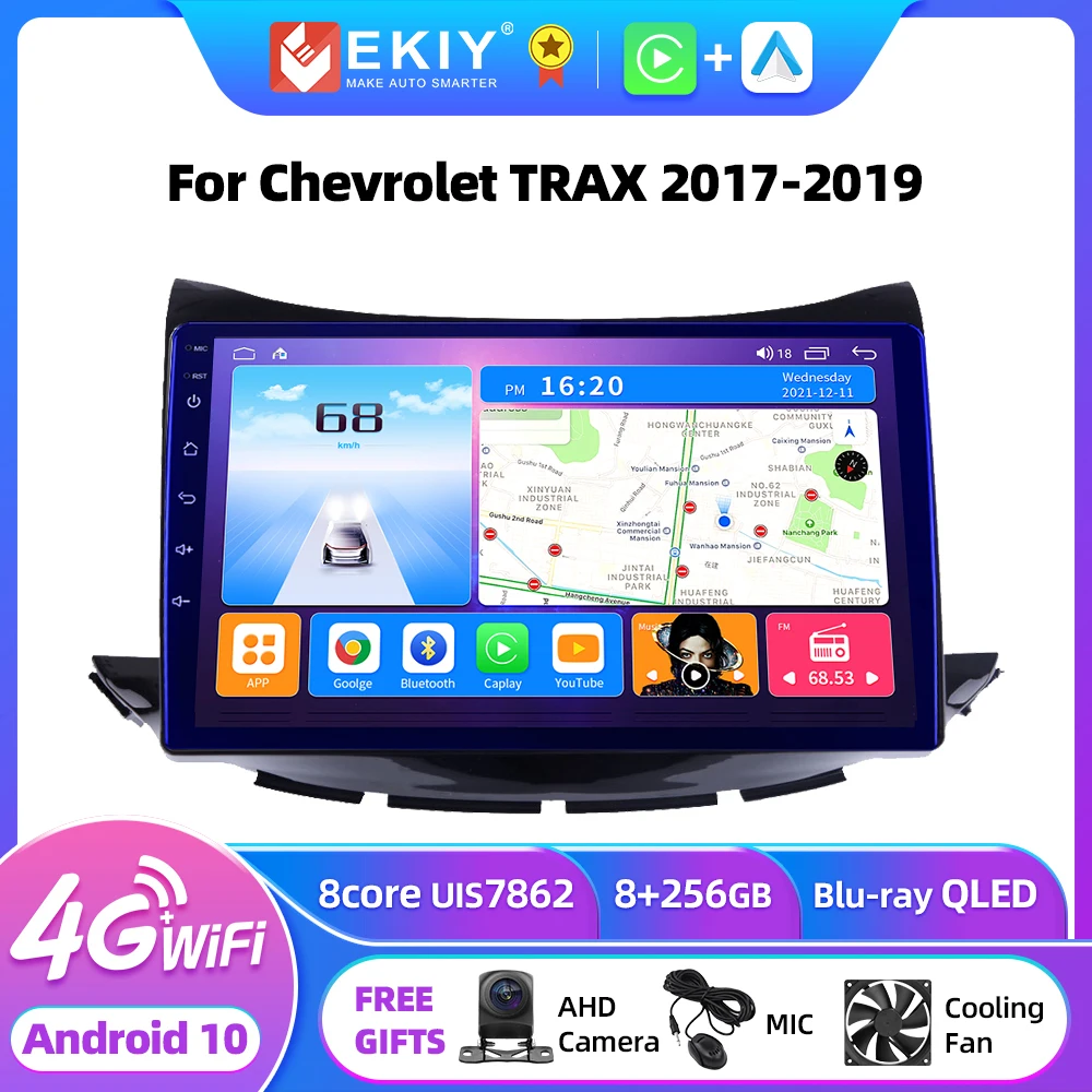 

EKIY T7 Car Radio For Chevrolet TRAX 2017 2018 2019 QLED Android 10 Multimedia Video Player Navigation GPS 2Din 4G DVD Head Unit