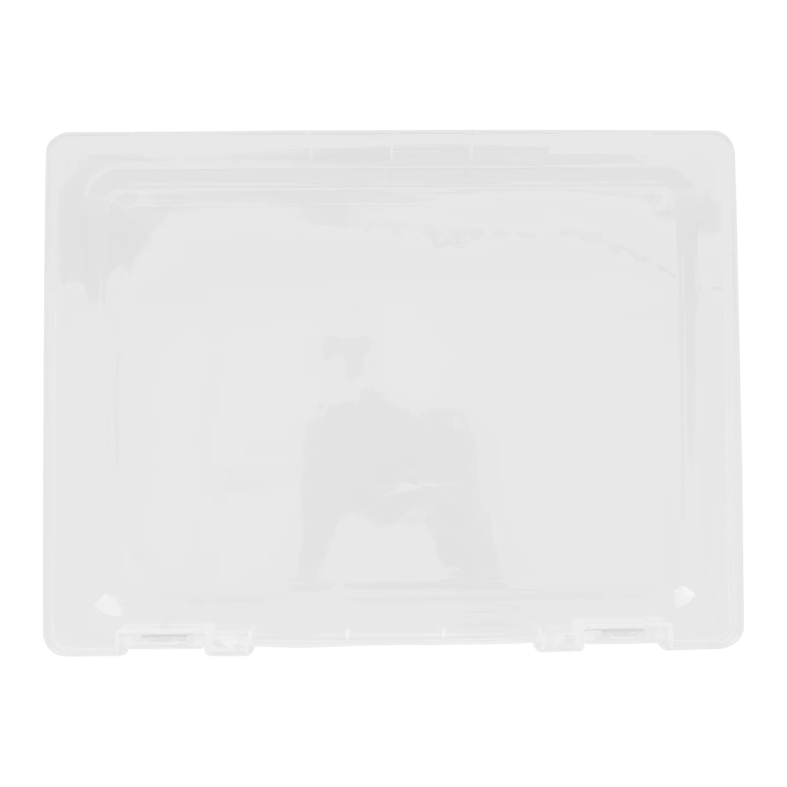 Household File Box Transparent Plastic Multi-Function Office Document Organizer Portable Paper Storage Accessory