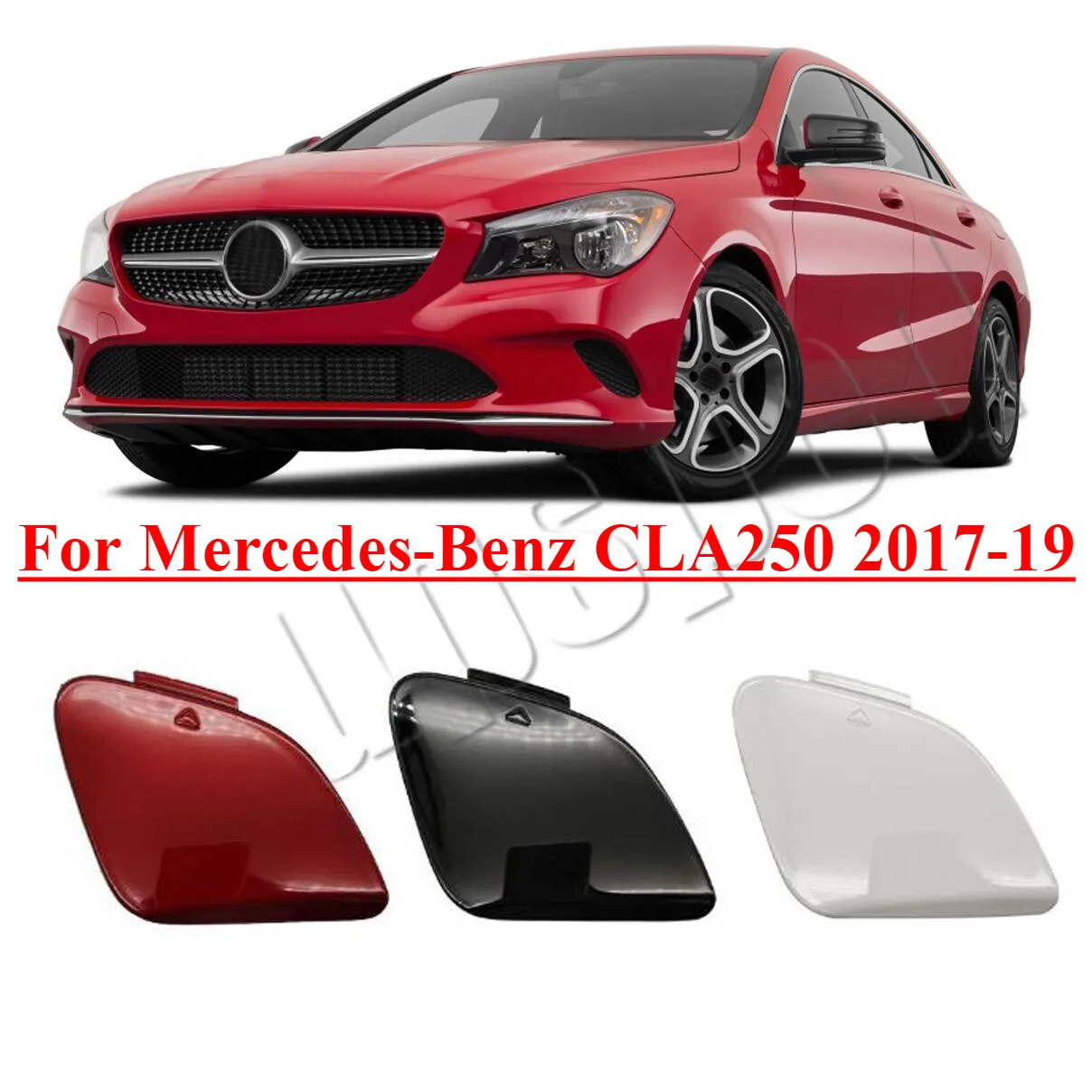 

Front Bumper Towing Tow Hook Hole Eye Cover Cap For Mercedes-Benz CLA250 2017-19