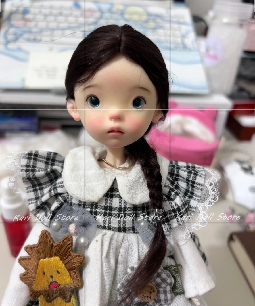 2026 Kari Doll wigs Natural mohair wigs for Landazz Landoudou Doll 16cm head circumference