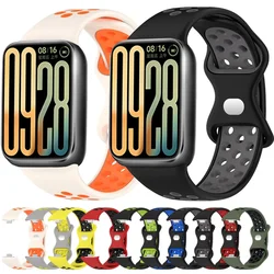 Silicone Strap for Xiaomi Mi Band 9 Pro/Redmi Watch 5 4 Breathable Replacement Wristband for Xiaomi Mi Band 8 Pro Watchband