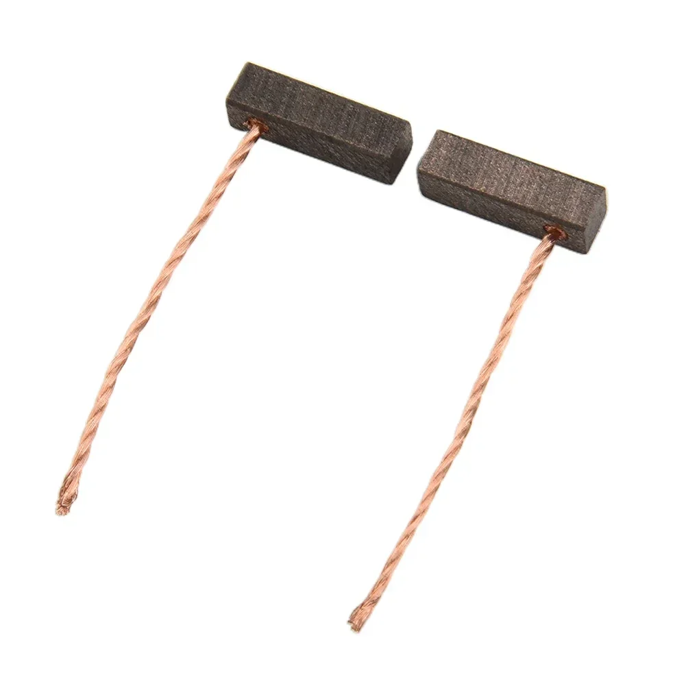 2 pezzi spazzola di carbone 5x5x16mm grafite sostituzione spazzola per trapano a percussione rotante sega circolare sega da taglio smerigliatrice angolare