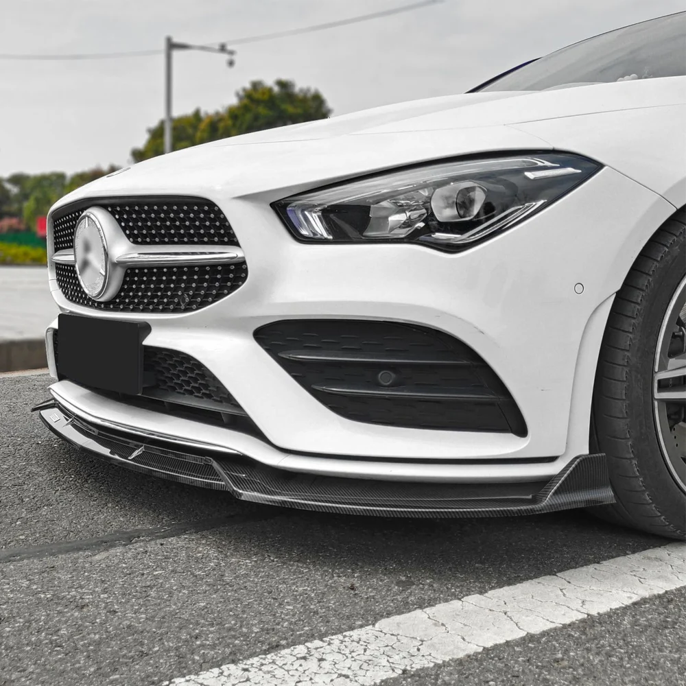 

Car Front Bumper Lip Diffuser Spoiler Guard For Mercedes Benz CLA Class C118 X118 W118 CLA180 200 220 250 CLA35 45 AMG 2019-2023