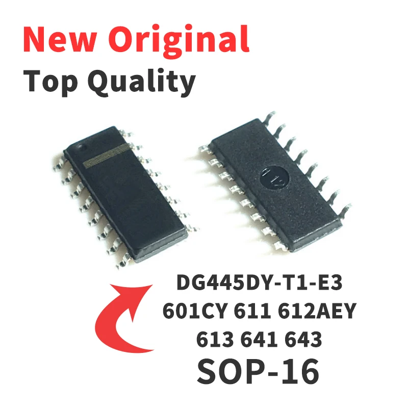 5 Pieces DG445DY-T1-E3 DG601CY DG611 DG612AEY DG613 DG641 DG643 SMD SOP16 Chip IC Brand New Original