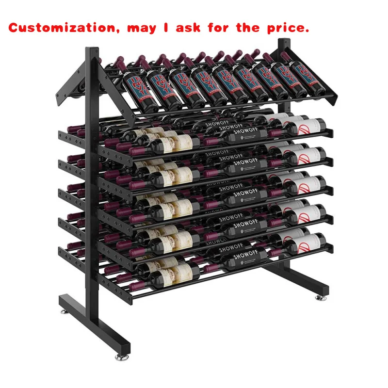 

custom.Floor Wine Storage Home Bar Kitchen Dining Living Room Freestanding Customized Wine Rack