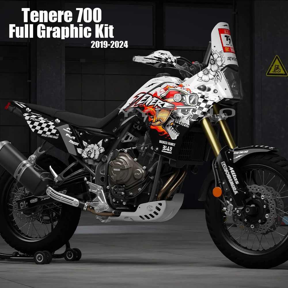 

for YAMAHA TENERE 700 Motorcycle Stickers Yamaha Tenere 700 Accessories Full Graphic Kit Tenere 700 Graphic Kit