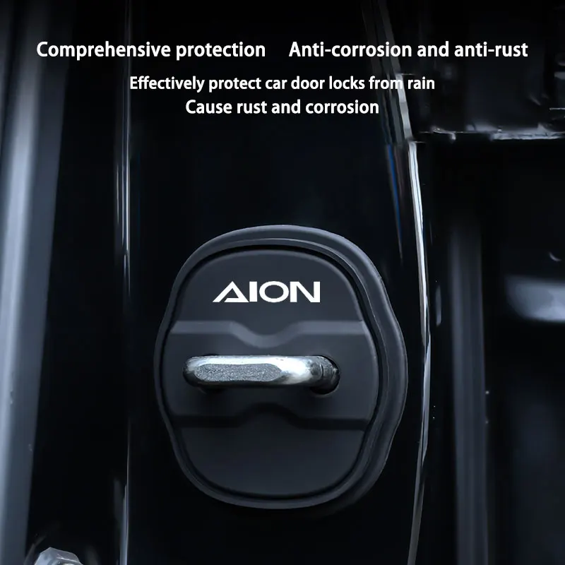 Car Door Silicone Protective Cover Door Lock Silent Anti-collision Shock-absorbing Buffer For Aion Car Accessories