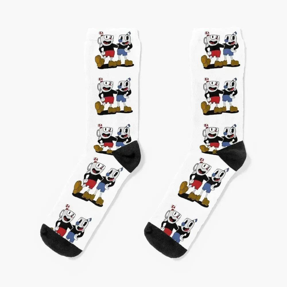 

Cuphead and mugman - small Socks anti slip football cycling funny gifts Socks Male Women's