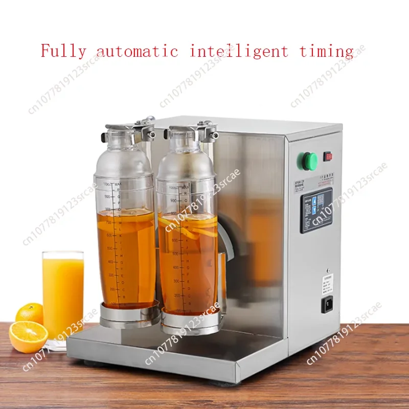 Ticari Boba Shaker Kabarcık Çift kafalı Inci Süt Çay Çalkalama Makinesi Paslanmaz Çelik Süt Çay Çalkalayıcı Bardak Çalkalayıcı