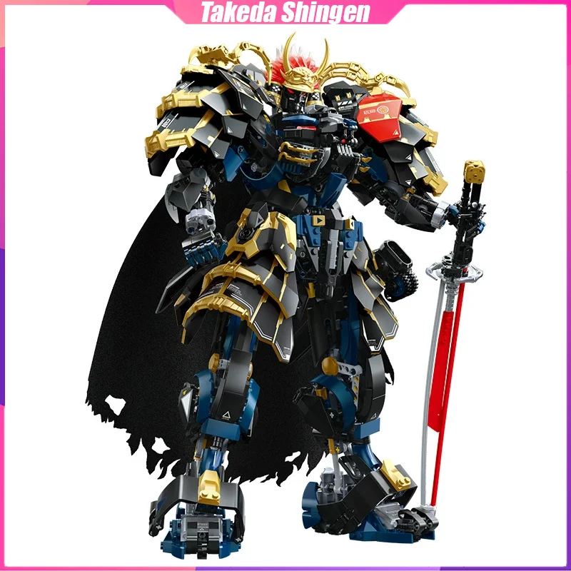 Takeda Shingen Blocos de Construção Progenitor Efeito Mech Decoração de Mesa Quebra-cabeça Montagem Modelo Brinquedos Presentes de Aniversário para Crianças