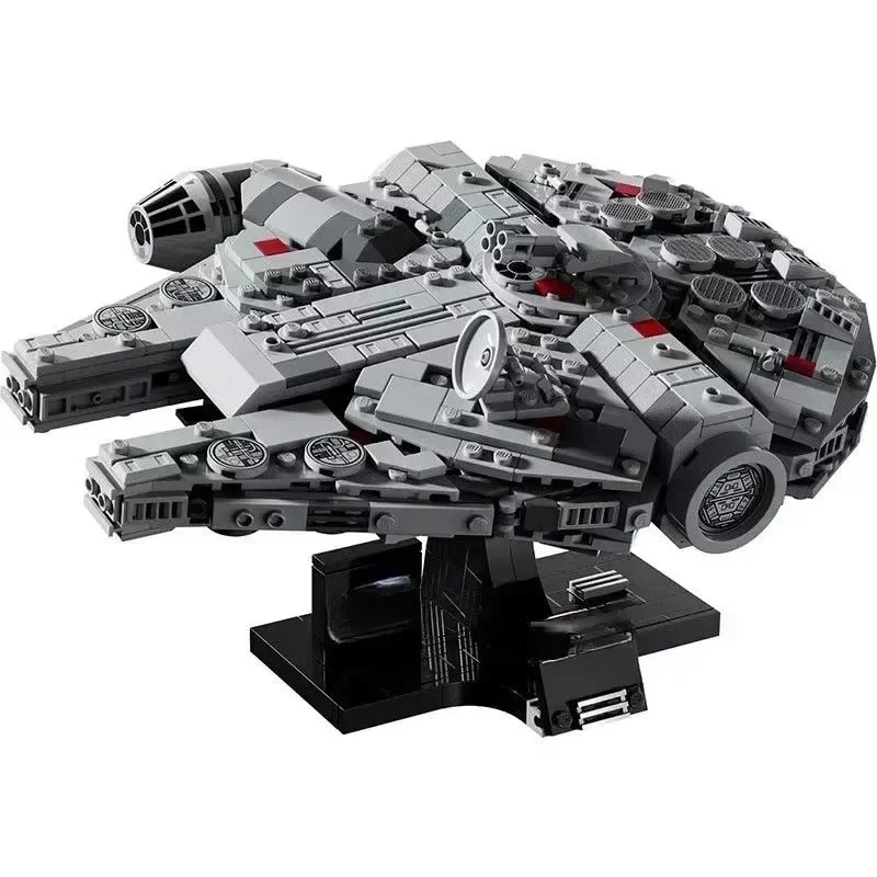 Hot Toys Star Wars Compatible 75375 Falcon Spaceship Millennium Model MOC Building Block Brick Legoed Toy Boy Brithday Gift Kids