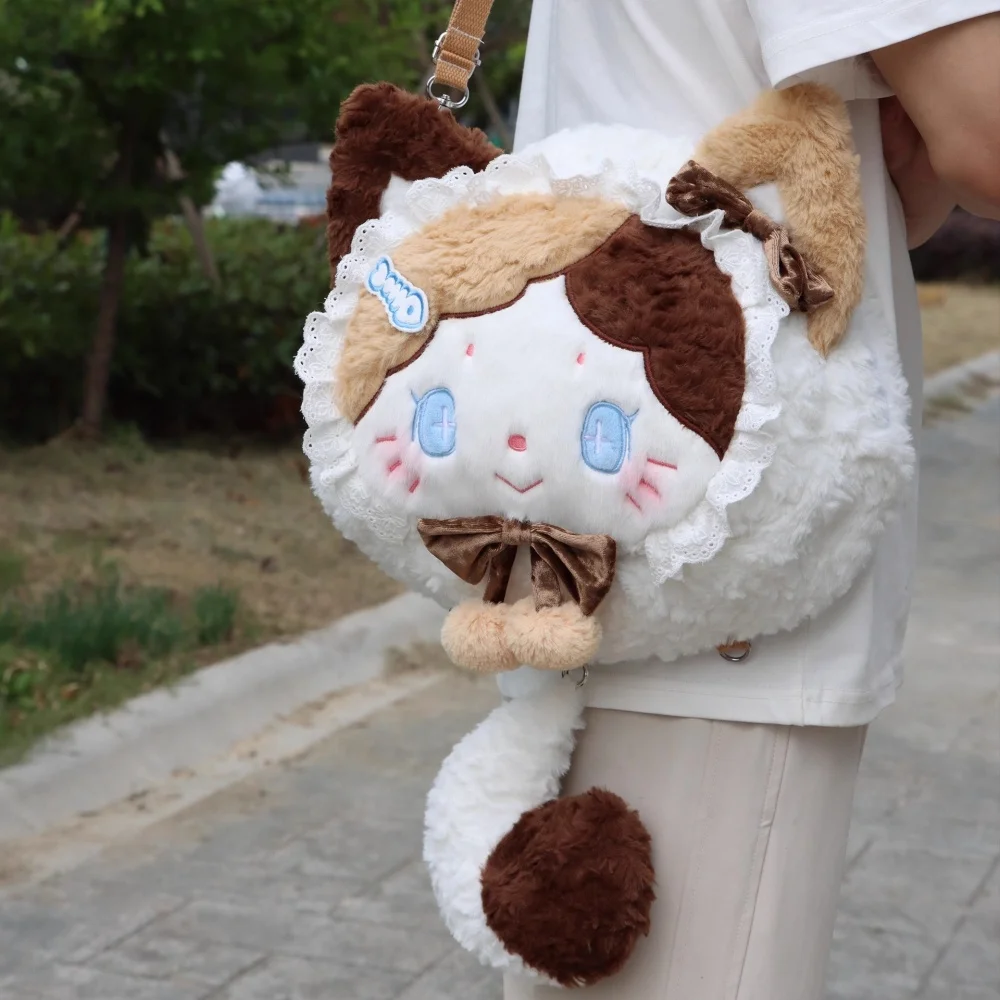 Märchen Tier Katze Plüschtier Lolita Rucksack Schulter Umhängetasche Original Cartoon Cosplay