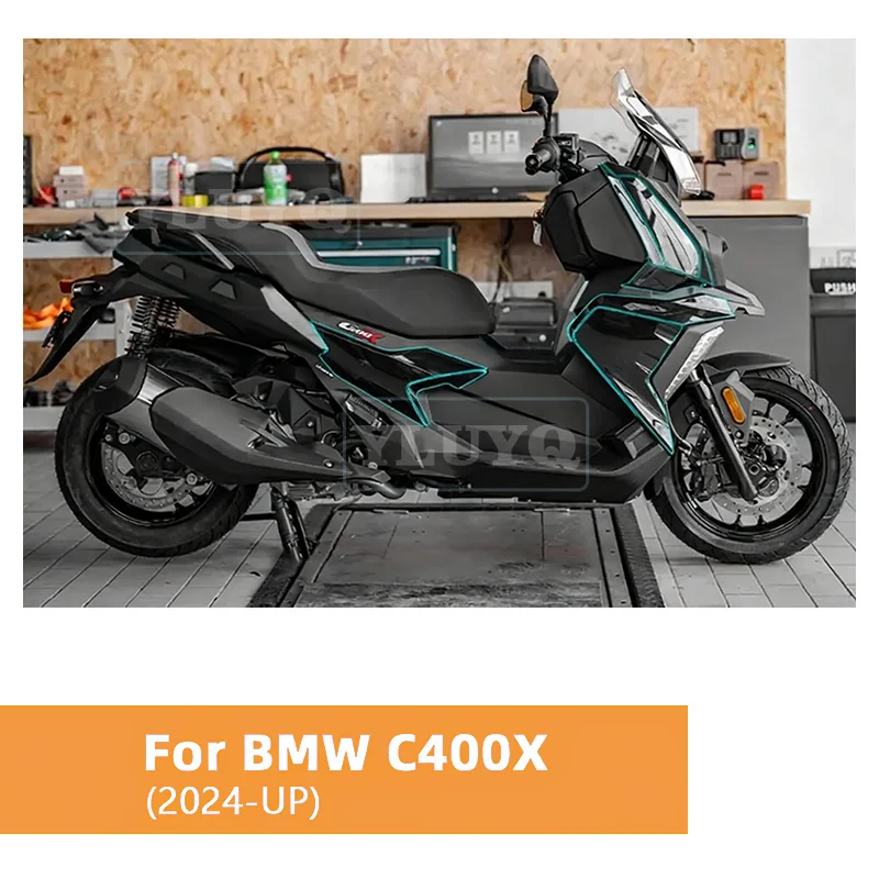 

For BMW C400X PPF Protective Film Motorcycle Anti-scratch Invisible Car Cover for BMW C400X 2024-UP TPU Transparent Film