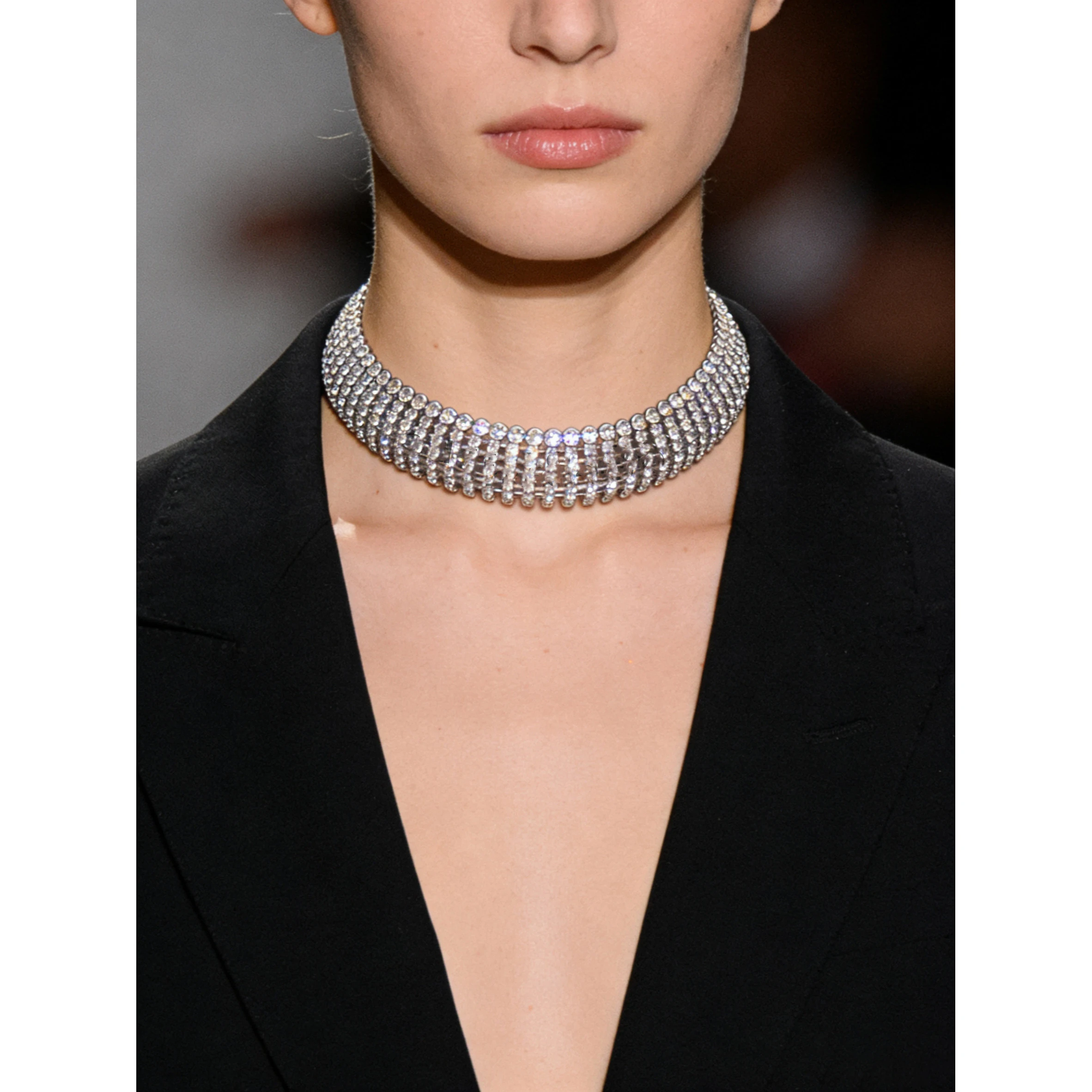 2026 Fashion Brand Full Diamond Crystal Necklace Choker Woman Europe America Designer Jewelry
